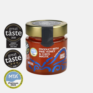 Melira Product with Pine Honey & Chios Mastic – borovicový med s Chioskou mastichou 280 g